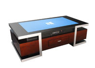 Tabella di gioco dell'interno LCD multifunzionale del caffè del touch screen del monitor di OS di Windows di stile del cassetto del tavolino da salotto di tocco