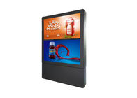 Affissione a cristalli liquidi verticale a 55 pollici che annuncia il bordo LCD all'aperto del segno di Digital dello schermo del totem doppio all'aperto di Digital
