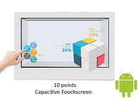 Esposizione trasparente LCD capacitiva a 21,5 pollici dell'affissione a cristalli liquidi del touch screen LVDS RK3288