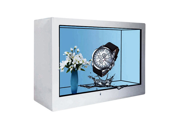 Contenitore per esposizione LCD trasparente interattivo a 43 pollici di nuovo stile con risoluzione 1920x1080