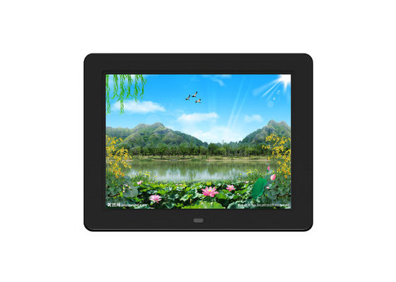 Cornice fotografica digitale a colori bianchi ad alta risoluzione da 12 pollici con linguaggio multi OSD e interfaccia I/O 1*USB2.0