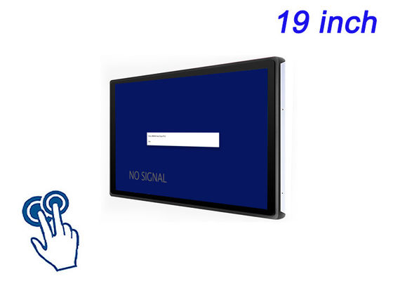 Monitor integrato a 19 pollici touch per sistemi di sorveglianza, operazioni logistiche, display aeroportuali e sale di controllo
