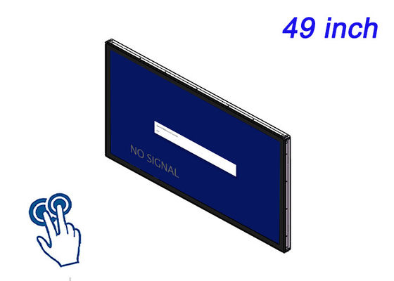 Display touch incorporato da 49 pollici per sistemi di controllo di produzione, strumenti di laboratorio, terminali pubblici e pannelli HMI