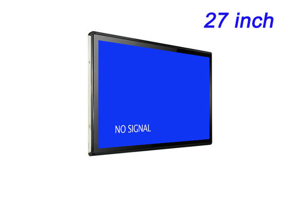 Monitor incorporato da 27 pollici per pubblicità digitale, operazioni logistiche, display di trasporto pubblico e pannelli espositivi