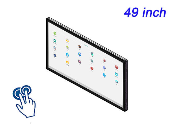Screen touch Android incorporato da 49 pollici per schermi Smart City, interfacce per stadi, pubblicità al dettaglio su larga scala e centri di comando