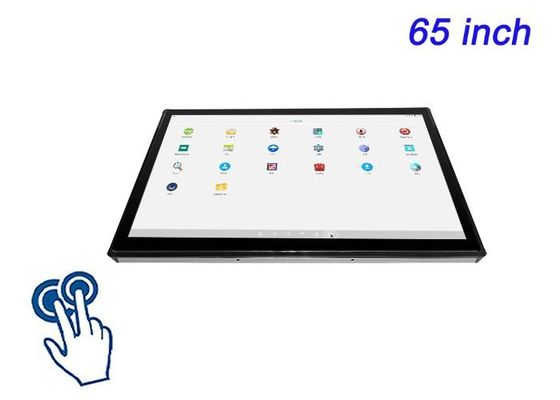 65 pollici di schermo tattile Android incorporato per infrastrutture intelligenti, segnaletica digitale di fascia alta, sale di controllo e sistemi di intrattenimento