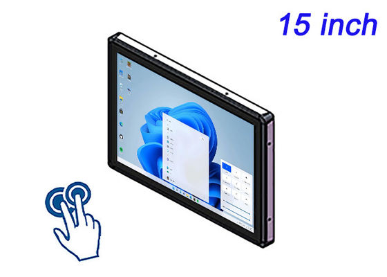 schermo touch Windows da 15 pollici per il monitoraggio della sicurezza, l'automazione delle fabbriche, la gestione dei magazzini e i display di trasporto