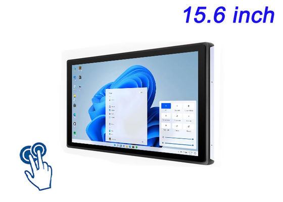 15.6 pollici schermo touch Windows integrato per schermi Smart City, interfacce per stadi, soluzioni di vendita immersive e sistemi di gioco
