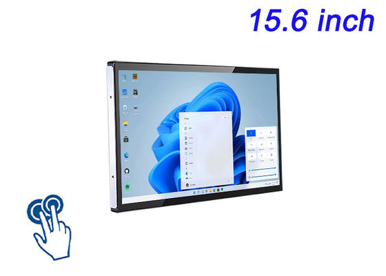 15.6 pollici schermo touch Windows integrato per schermi Smart City, interfacce per stadi, soluzioni di vendita immersive e sistemi di gioco