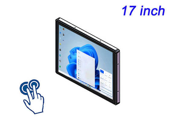 Display Windows touch incorporato da 17 pollici per strumentazione aerospaziale, attrezzature di laboratorio, sistemi di gestione dell'energia e pannelli di informazione pubblica