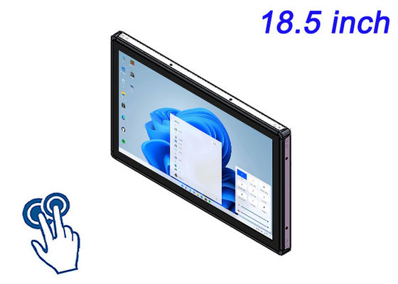 18.5 pollici Windows Touch Embedded Monitor per console di fitness, sistemi di biglietteria, distributori automatici e display di orientamento
