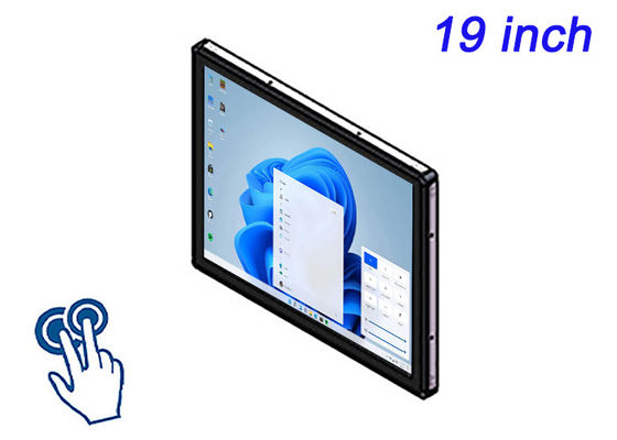 Display Windows Touch incorporato da 19 pollici per punti vendita, pannelli di controllo industriali, imaging medico e biglietti di trasporto