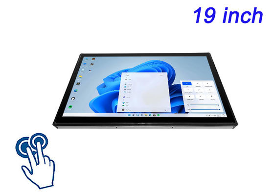 Display Windows Touch incorporato da 19 pollici per punti vendita, pannelli di controllo industriali, imaging medico e biglietti di trasporto