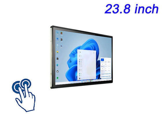 23.8 pollici schermo touch Windows incorporato per segnaletica digitale, lavagne interattive, ordinazione a tavola del ristorante e monitoraggio della sicurezza