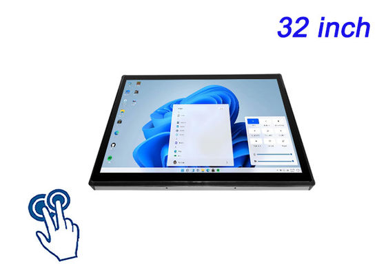 Monitor integrato Windows Touch da 32 pollici per sale di controllo, display logistici, sistemi di sorveglianza e interfacce di trasporto pubblico
