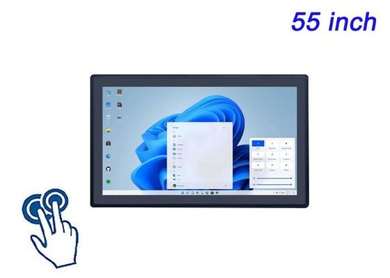 55 pollici di schermo Windows touch embedded per presentazioni aziendali, installazioni d'arte digitale, mostre interattive di musei e videoconferenze di fascia alta