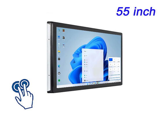 55 pollici di schermo Windows touch embedded per presentazioni aziendali, installazioni d'arte digitale, mostre interattive di musei e videoconferenze di fascia alta