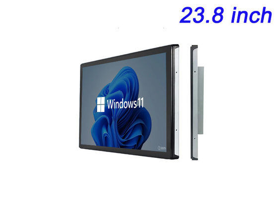 23.8 pollici schermo touch Windows incorporato per segnaletica digitale, lavagne interattive, ordinazione a tavola del ristorante e monitoraggio della sicurezza