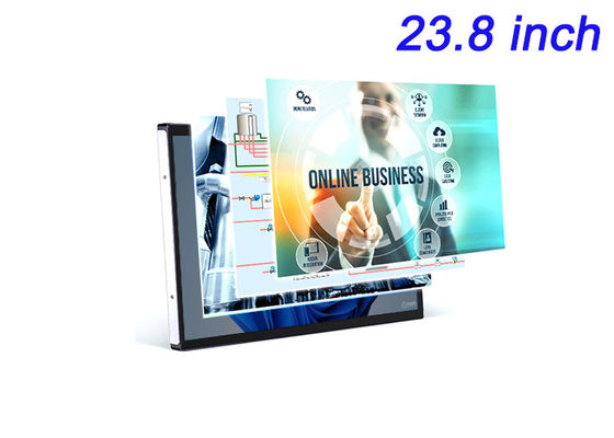 23.8 pollici schermo touch Windows incorporato per segnaletica digitale, lavagne interattive, ordinazione a tavola del ristorante e monitoraggio della sicurezza