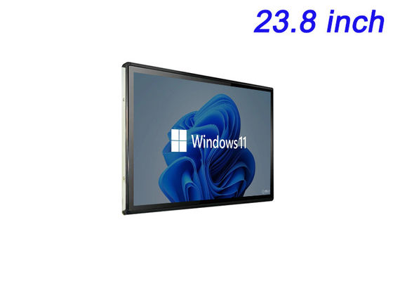 23.8 pollici schermo touch Windows incorporato per segnaletica digitale, lavagne interattive, ordinazione a tavola del ristorante e monitoraggio della sicurezza