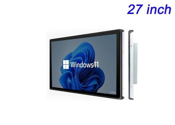 27 pollici di schermo Windows incorporato per la pubblicità digitale, i display delle fiere, i cruscotti logistici e le sale di comando