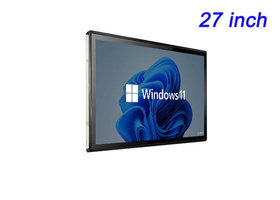 27 pollici di schermo Windows incorporato per la pubblicità digitale, i display delle fiere, i cruscotti logistici e le sale di comando