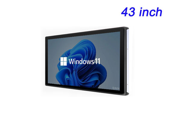 Schermo incorporato Windows da 43 pollici per infrastrutture intelligenti, schermi da stadio, pubblicità immersiva e centri di controllo