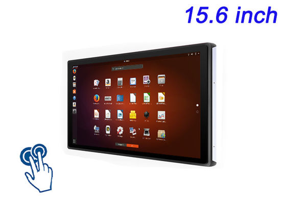 15.6 pollici Linux touch screen incorporato per chioschi pubblici, sistemi di gestione dell'energia, automazione di fabbrica e display didattici