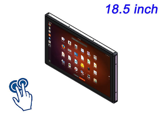 18.5 pollici Linux Touch Embedded Monitor per sistemi di lavaggio auto intelligenti, segnaletica pubblica, pannelli interattivi di musei e controlli industriali