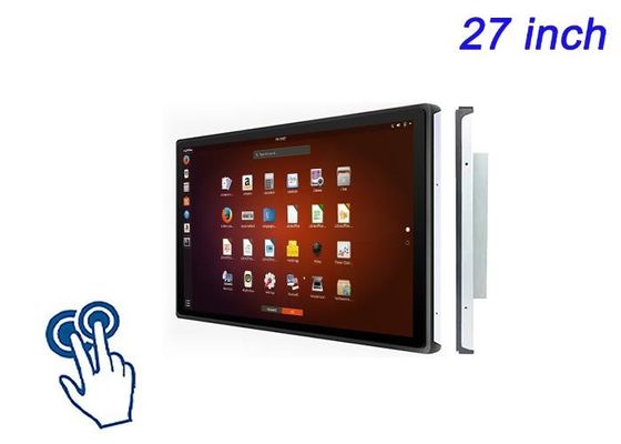 27 pollici Linux touch screen incorporato per display di vendita al dettaglio su larga scala, sistemi di check-in aeroportuali, monitoraggio delle trasmissioni e dashboard energetici
