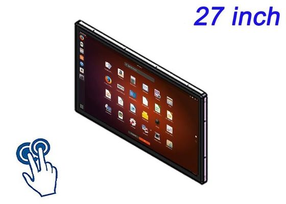 27 pollici Linux touch screen incorporato per display di vendita al dettaglio su larga scala, sistemi di check-in aeroportuali, monitoraggio delle trasmissioni e dashboard energetici