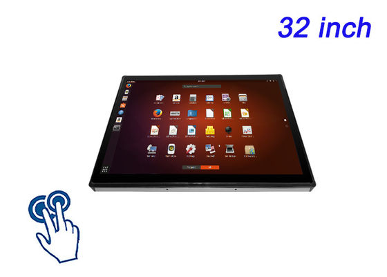 Display touch embedded da 32 pollici Linux per soluzioni didattiche, pannelli di trasporto pubblico, sistemi di sicurezza e vendita al dettaglio interattiva