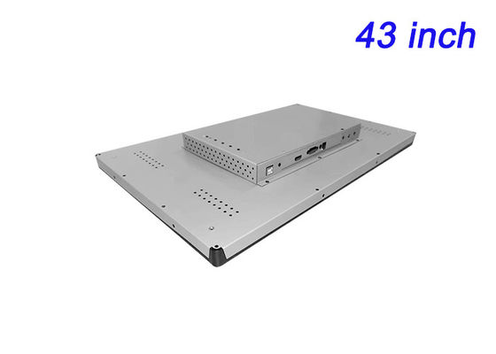 schermo touch integrato da 43 pollici Linux per automazione industriale, chioschi smart city, interfacce sanitarie e sale di comando