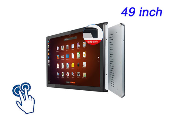 Display touch Linux incorporato da 49 pollici per segnaletica digitale, soluzioni per riunioni aziendali, monitoraggio delle strutture e dashboard di trasporto