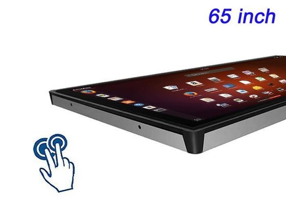 Display touch integrato Linux da 65 pollici per sale conferenze, interfacce mediche avanzate, centri di controllo e infrastrutture per città intelligenti
