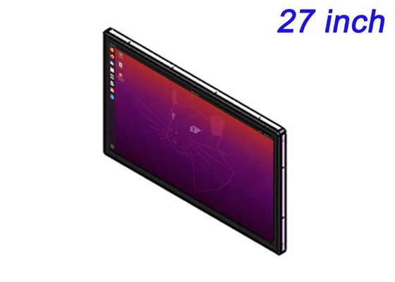 Schermo incorporato Linux da 27 pollici per display di vendita al dettaglio su larga scala, interfacce aziendali, sistemi di trasporto pubblico e monitoraggio della sicurezza