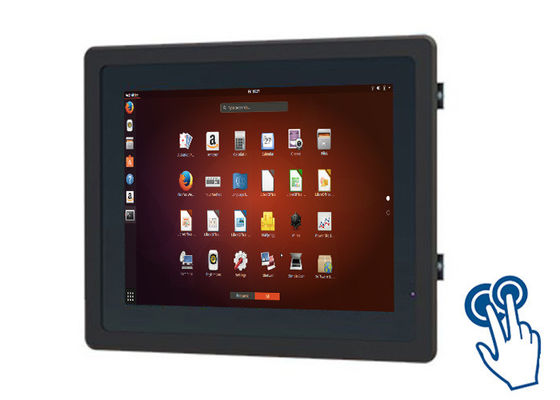 10schermo touch Linux da 4 pollici montato sul retro per pannelli HMI industriali e sistemi di controllo
