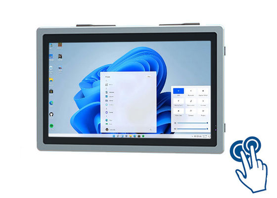 15.6 pollici Elegante schermo Windows touch per il monitoraggio di fabbrica e segnaletica digitale