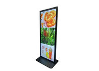 Pavimento che sta lo schermo di pubblicità dell'affissione a cristalli liquidi dell'esposizione di LCD di Antivari allungato 75in
