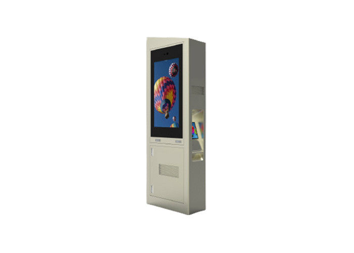 Pavimento all'aperto esile dell'esposizione che sta il chiosco LCD degli annunci del contrassegno della visualizzazione di pubblicità del monitor 2500nits Digital impermeabile