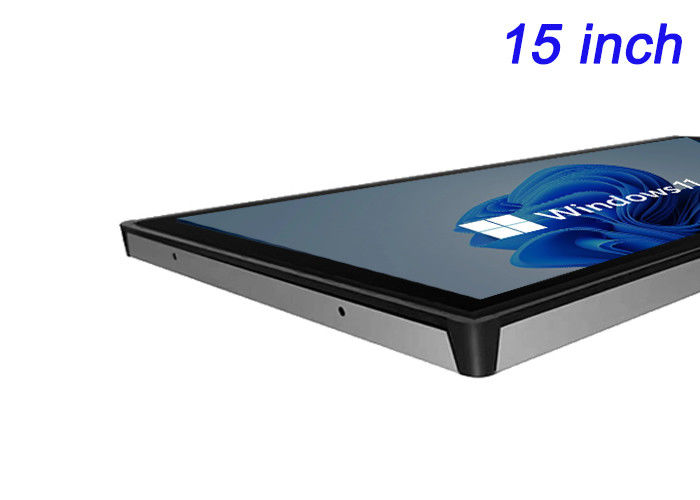 schermo Windows incorporato da 15 pollici per display di trasporto, sistemi di sicurezza, operazioni di magazzino e distributori automatici