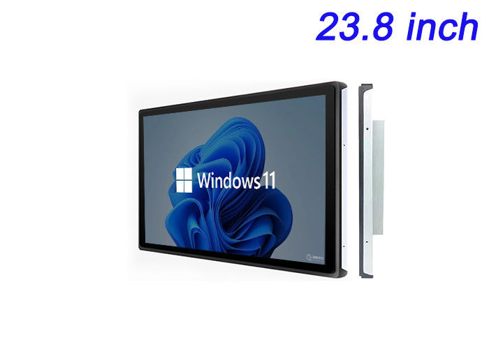 23.8 pollici schermo touch Windows incorporato per segnaletica digitale, lavagne interattive, ordinazione a tavola del ristorante e monitoraggio della sicurezza