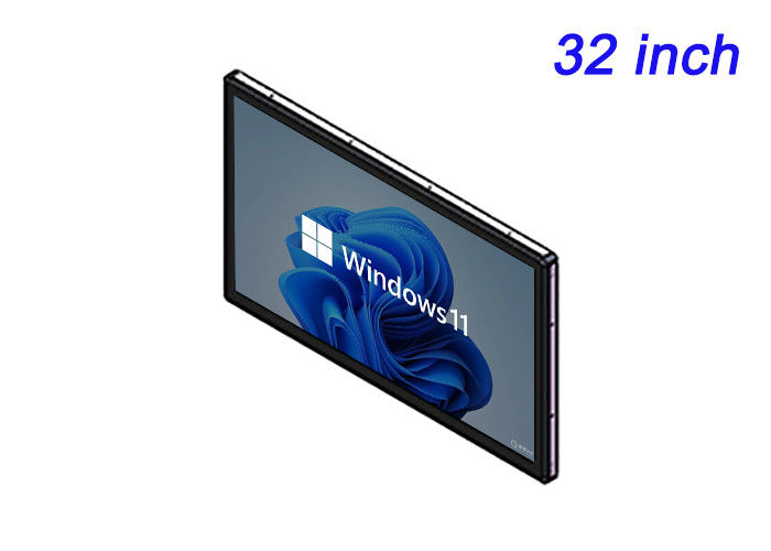 Monitor integrato Windows da 32 pollici per sistemi di sorveglianza, display aeroportuali, pannelli di trasporto pubblico e monitoraggio industriale