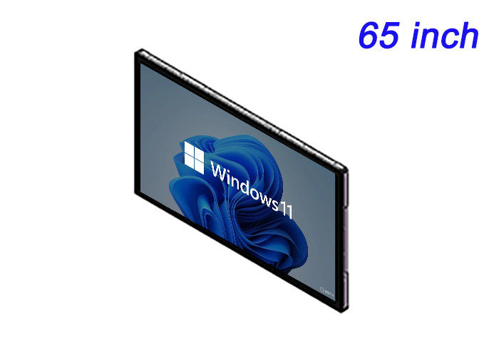 Display touch integrato Windows da 65 pollici per reti di segnaletica digitale, applicazioni della sala di controllo, esperienze immersive e presentazioni ad alto impatto