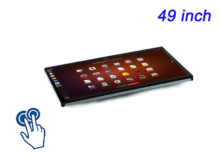 Display touch Linux incorporato da 49 pollici per segnaletica digitale, soluzioni per riunioni aziendali, monitoraggio delle strutture e dashboard di trasporto