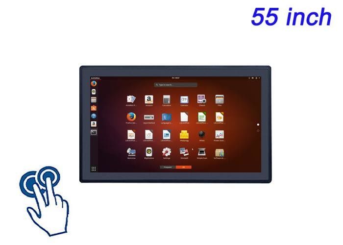 55 pollici Linux touch screen incorporato per la pubblicità al dettaglio di fascia alta, centri di comando, interfacce museali e soluzioni di gioco immersive