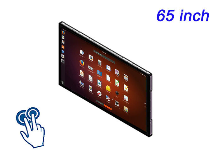 Display touch integrato Linux da 65 pollici per sale conferenze, interfacce mediche avanzate, centri di controllo e infrastrutture per città intelligenti