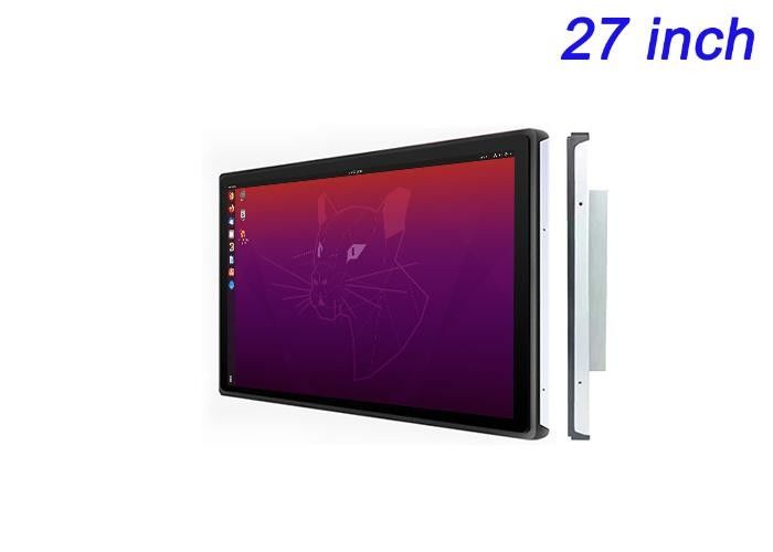 Schermo incorporato Linux da 27 pollici per display di vendita al dettaglio su larga scala, interfacce aziendali, sistemi di trasporto pubblico e monitoraggio della sicurezza
