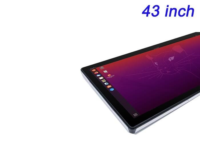 schermo integrato Linux da 43 pollici per segnaletica digitale, gestione dei magazzini, infrastrutture di città intelligenti e monitoraggio delle strutture